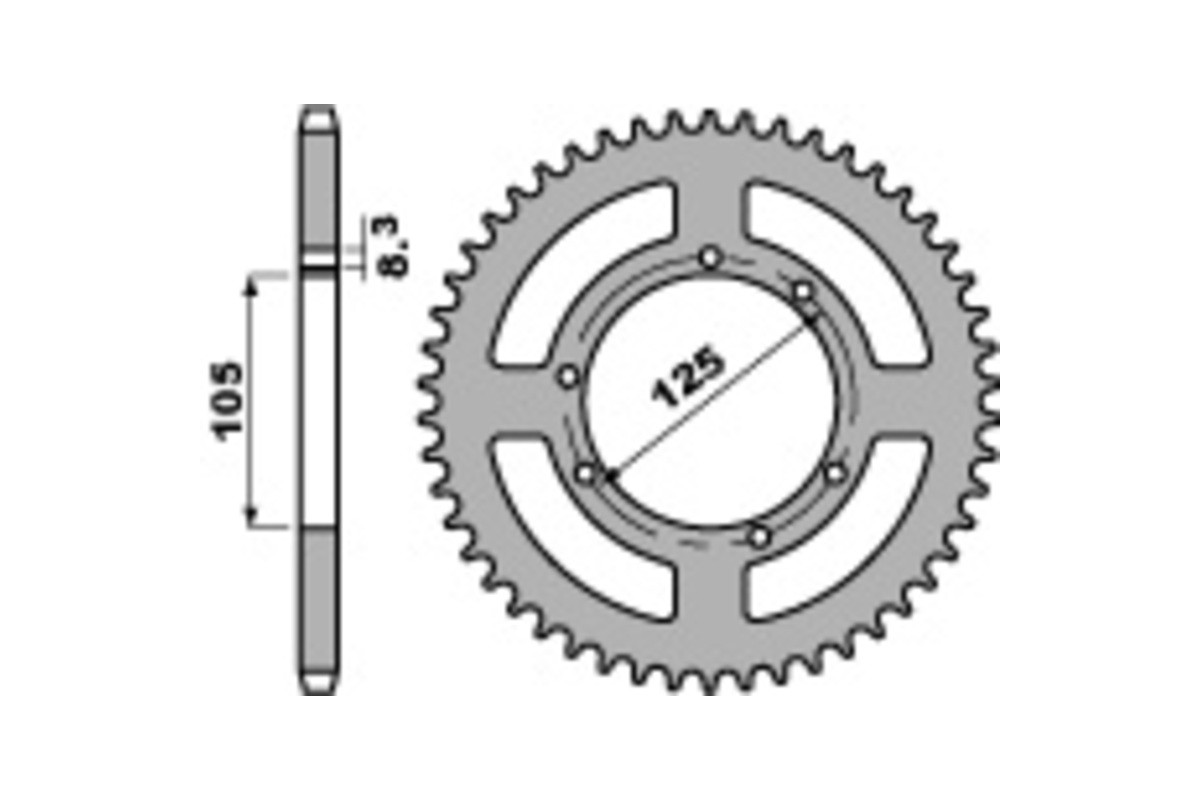Couronne PBR acier standard 4413 - 428