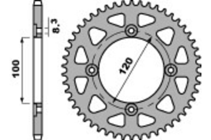 Couronne PBR acier standard 4453 - 420