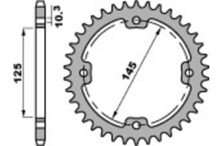 Couronne PBR acier C45 standard 4588 - 520