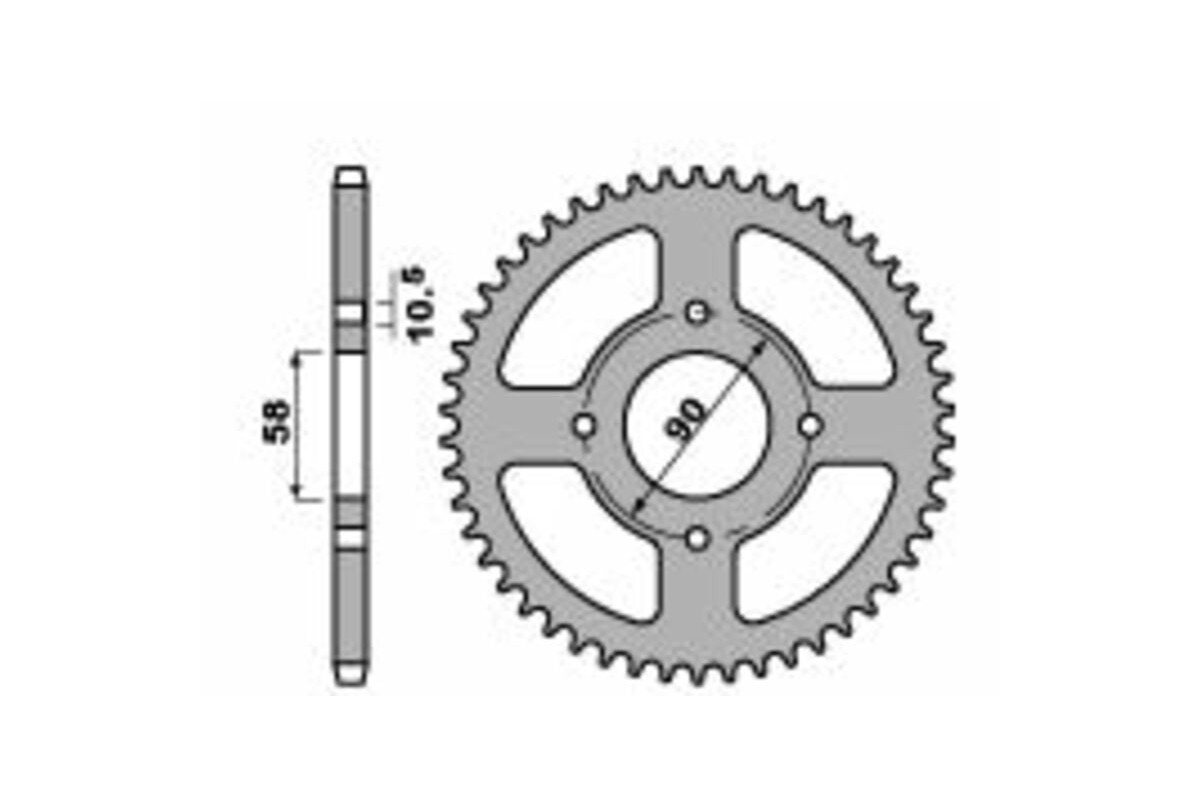 Couronne PBR acier C45 standard 4668 - 520