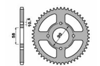 Couronne PBR acier C45 standard 4668 - 520