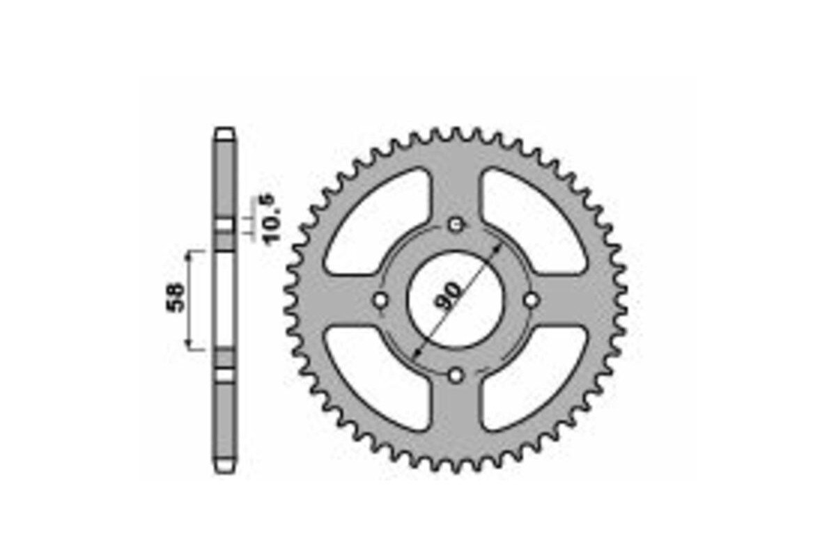 Couronne PBR acier C45 standard 4668 - 520