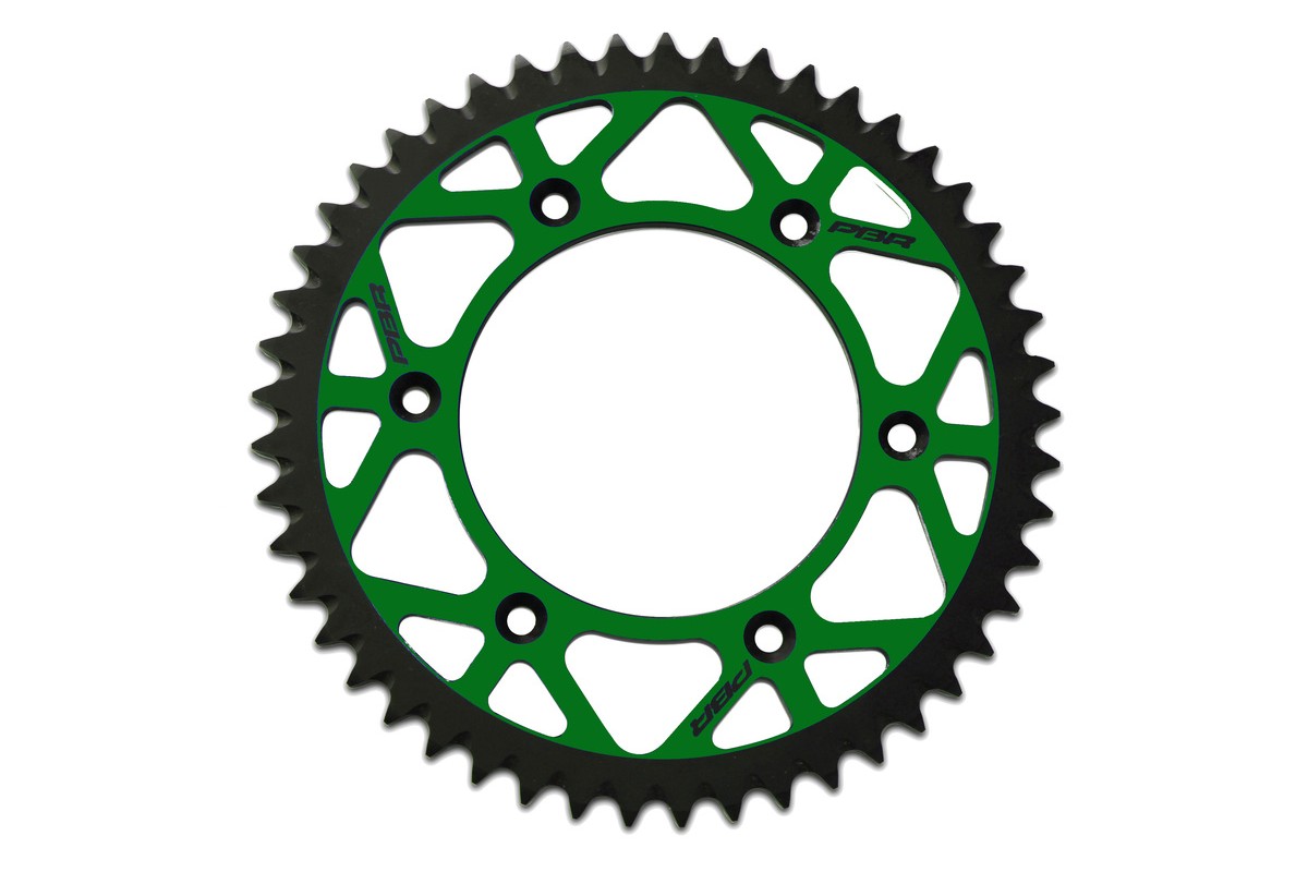 Couronne PBR Twin Color aluminium ultra-light anti-boue anodisé dur 489 - 520