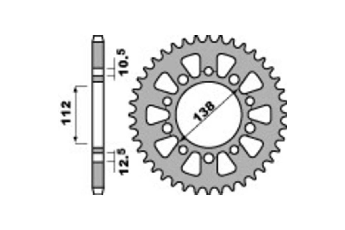 Couronne PBR acier C45 standard 4384 - 520