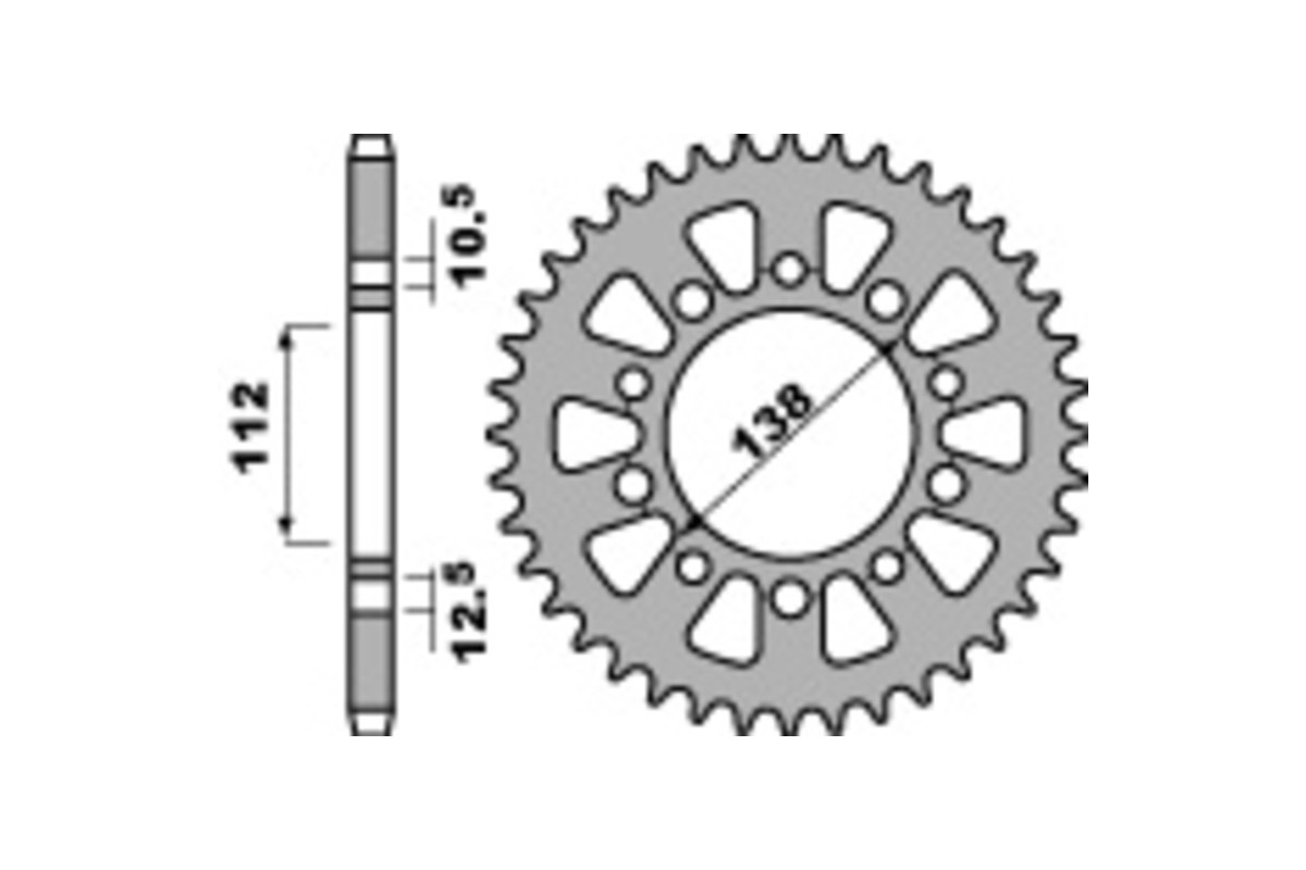Couronne PBR acier C45 standard 4384 - 520
