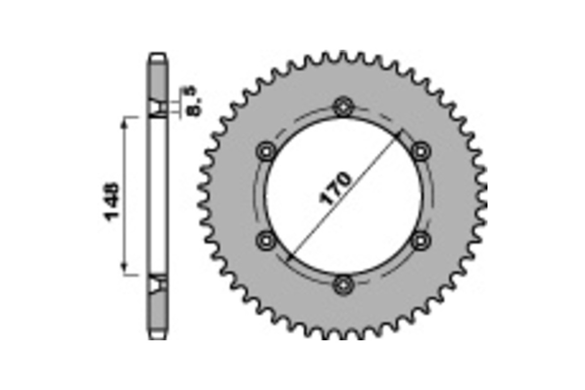 Couronne PBR acier C45 standard 4360 - 525
