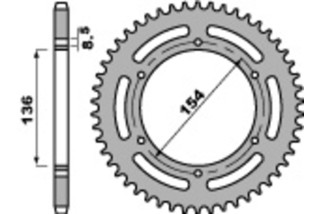 Couronne PBR acier C45 standard 4546 - 520