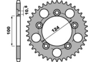 Couronne PBR acier C45 standard 4443 - 525
