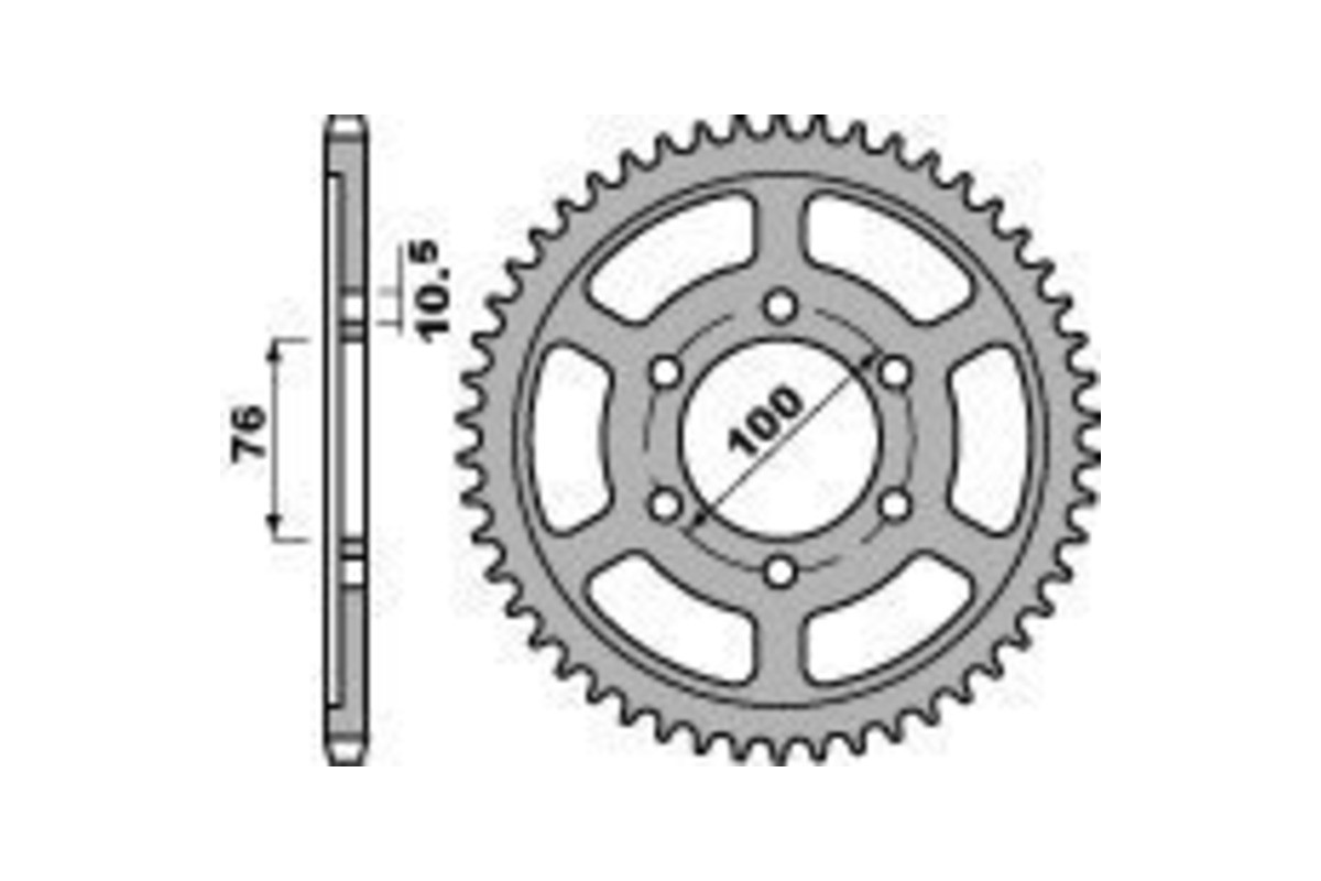 Couronne PBR acier C45 standard 825 - 530