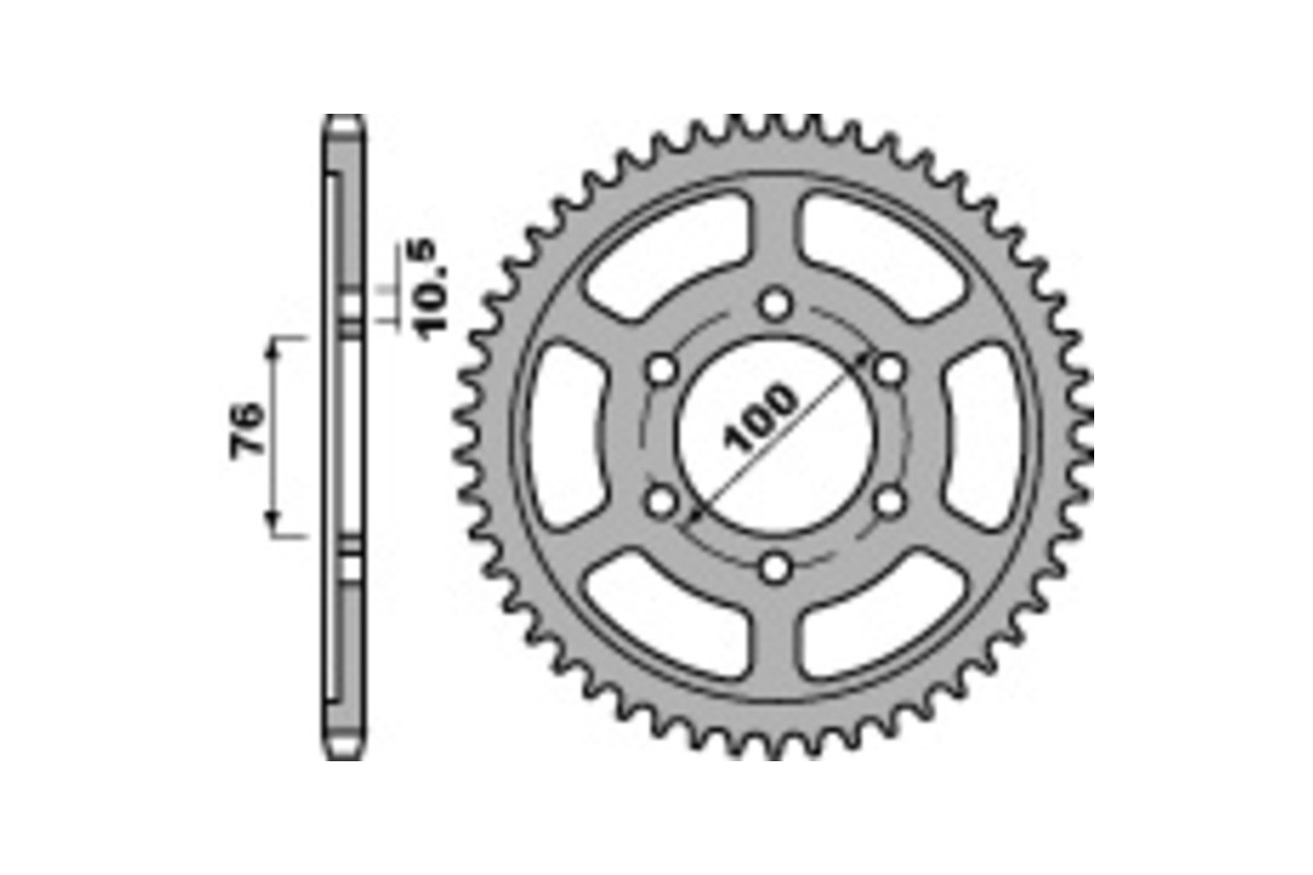 Couronne PBR acier C45 standard 825 - 530