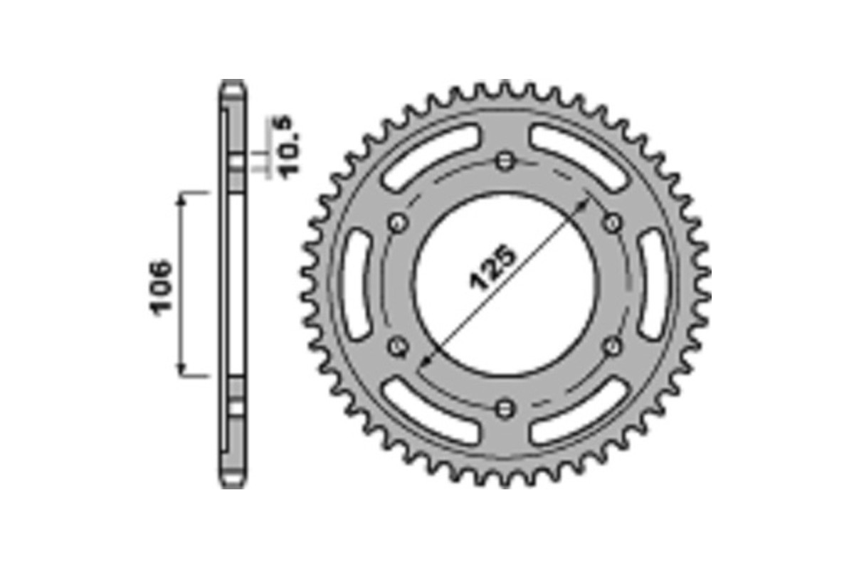Couronne PBR aluminium ultra-light 4530 - 520