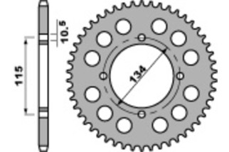 Couronne PBR acier C45 standard 711 - 530