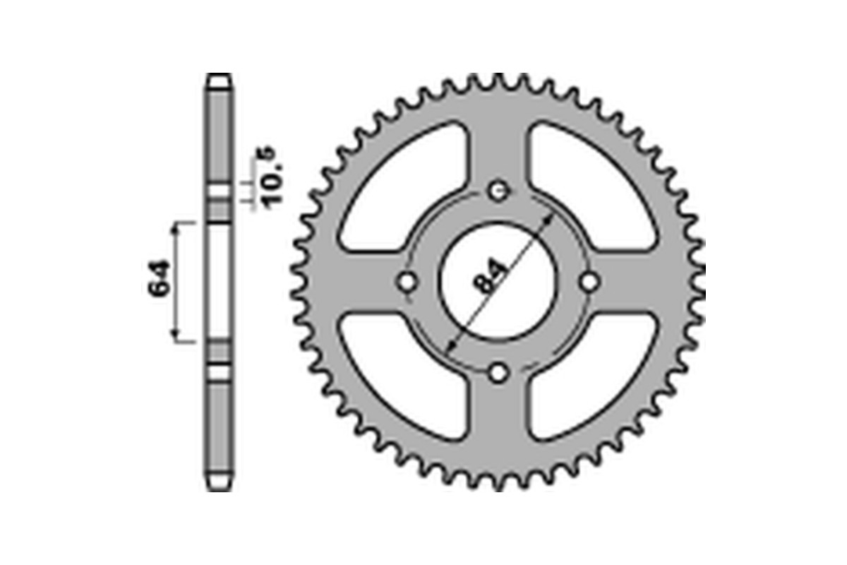 Couronne PBR acier C45 standard 4302 - 520