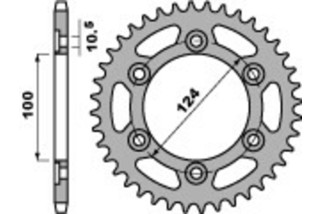 Couronne PBR acier C45 standard 1027 - 520