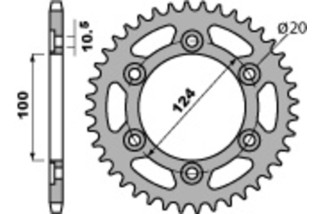 Couronne PBR acier C45 standard 1027 - 520