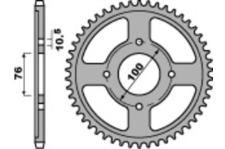 Couronne PBR acier C45 standard 817 - 530