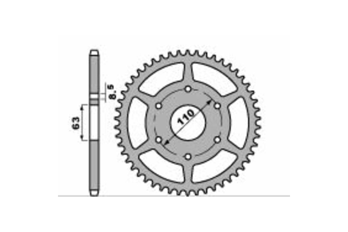 Couronne PBR aluminium Ultra-Light anodisé dur 4675 - 520