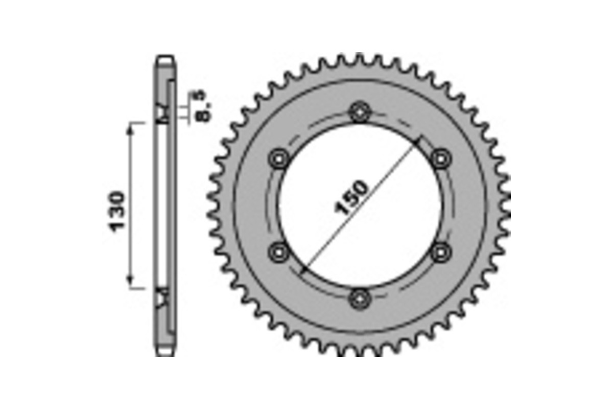Couronne PBR acier C45 standard 4374 - 428