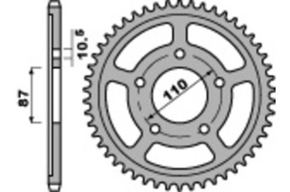 Couronne PBR acier C45 standard 795 - 520