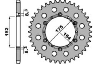 Couronne PBR acier C45 standard 856 - 520