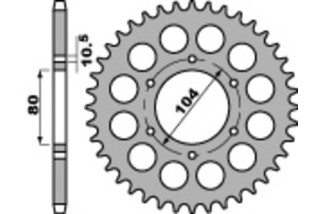 Couronne PBR acier C45 standard 501 - 630