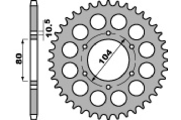 Couronne PBR acier C45 standard 501 - 630