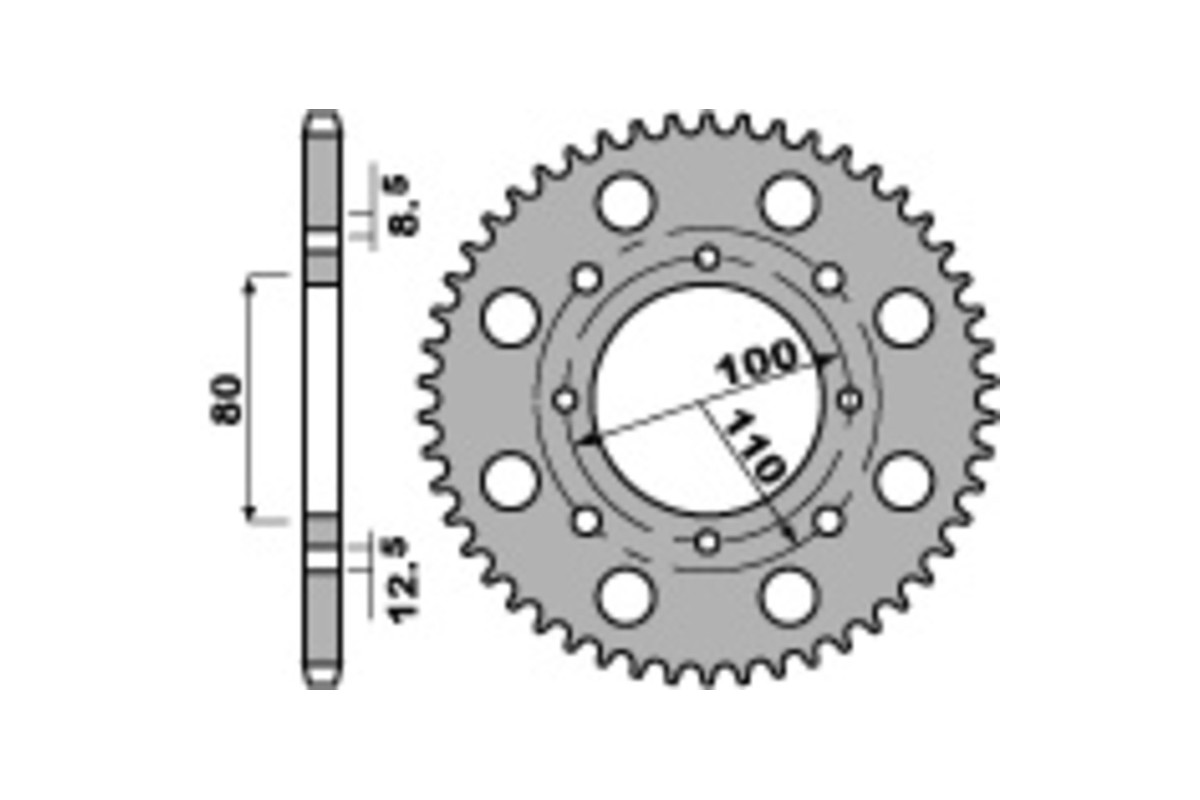 Couronne PBR acier C45 standard 819 - 520