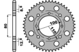 Couronne PBR acier C45 standard 819 - 520