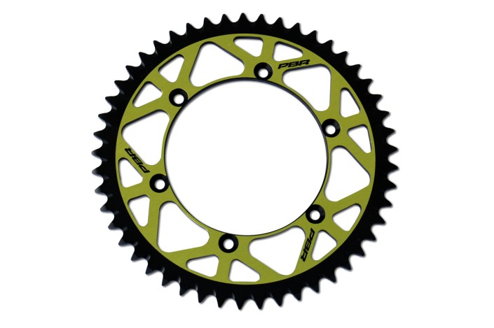 Couronne PBR Twin Color aluminium ultra-light anti-boue anodisé dur 808 - 520