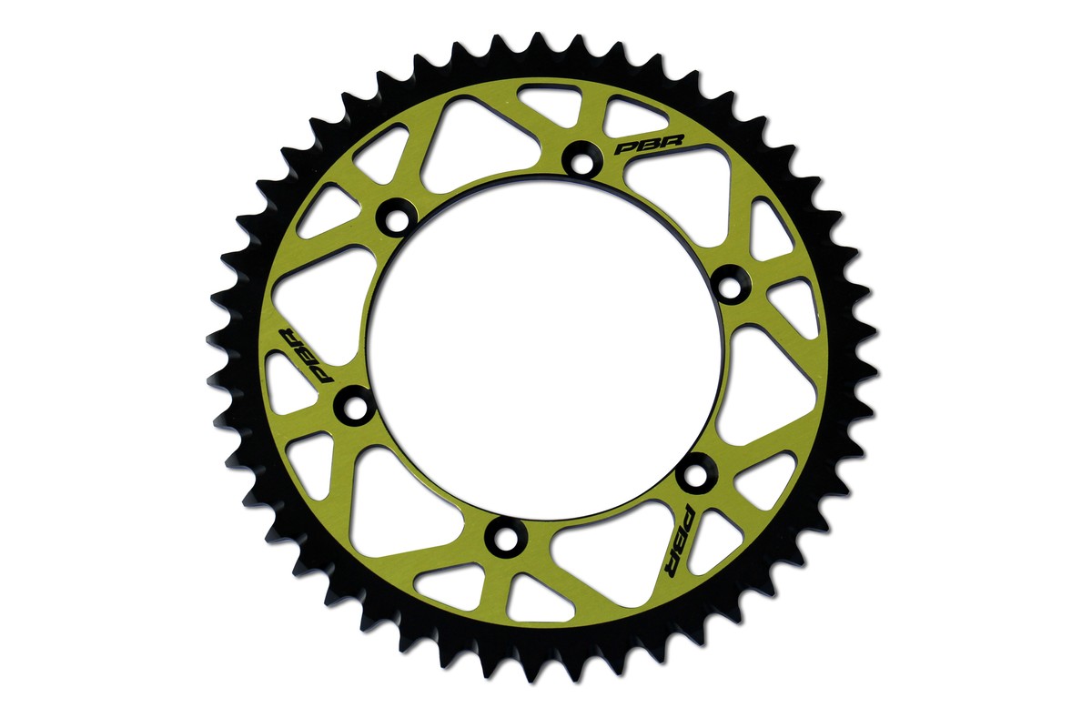 Couronne PBR Twin Color aluminium ultra-light anti-boue anodisé dur 808 - 520