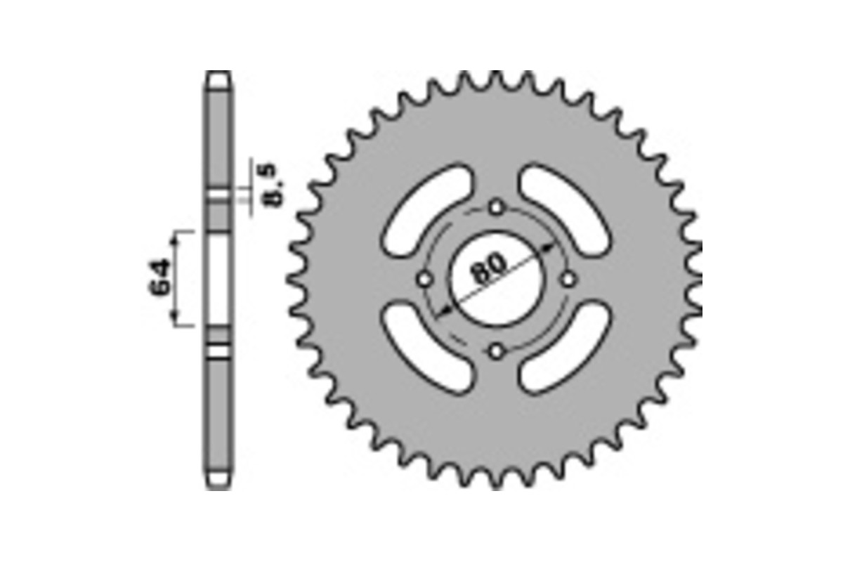 Couronne PBR acier standard 838 - 428