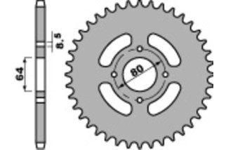 Couronne PBR acier standard 838 - 428
