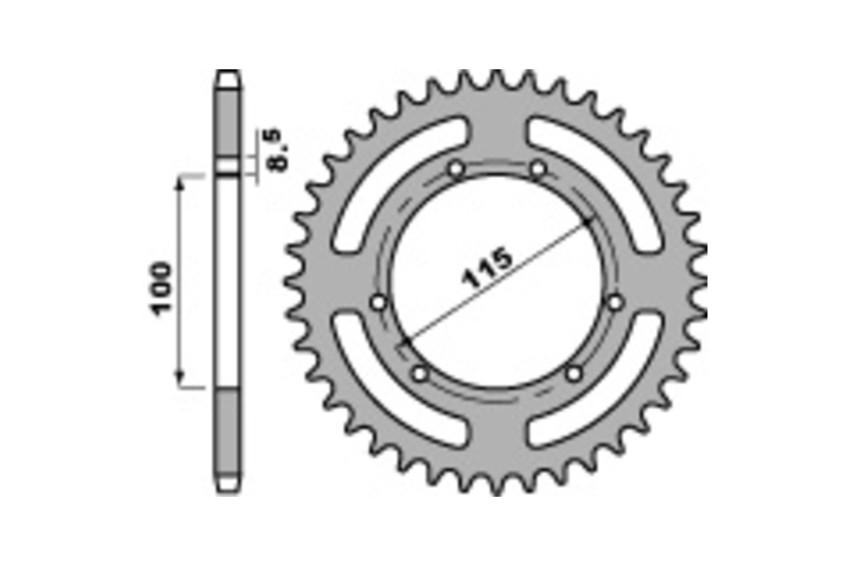 Couronne PBR acier standard 4391 - 420