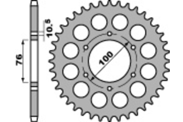 Couronne PBR acier C45 standard 816 - 530