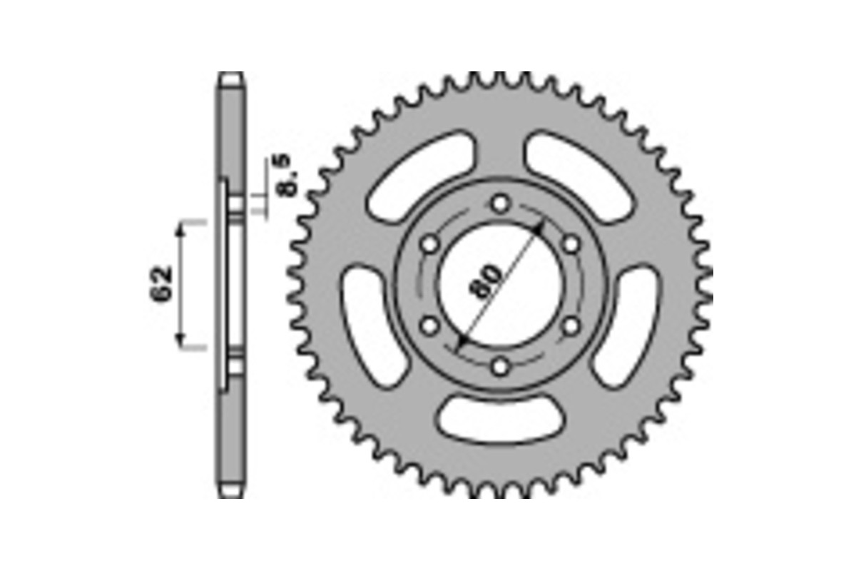 Couronne PBR acier C45 standard 842 - 428