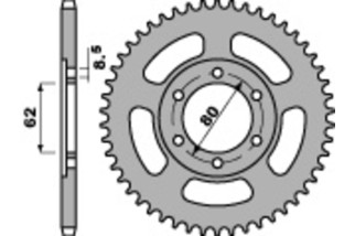 Couronne PBR acier C45 standard 842 - 428