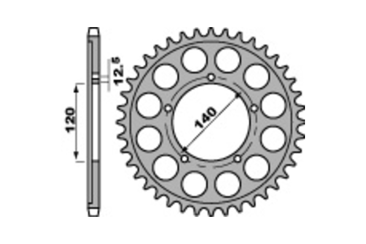 Couronne PBR acier C45 standard 4459 - 530