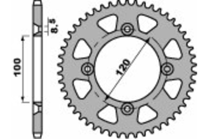 Couronne PBR acier C45 standard 798 - 428