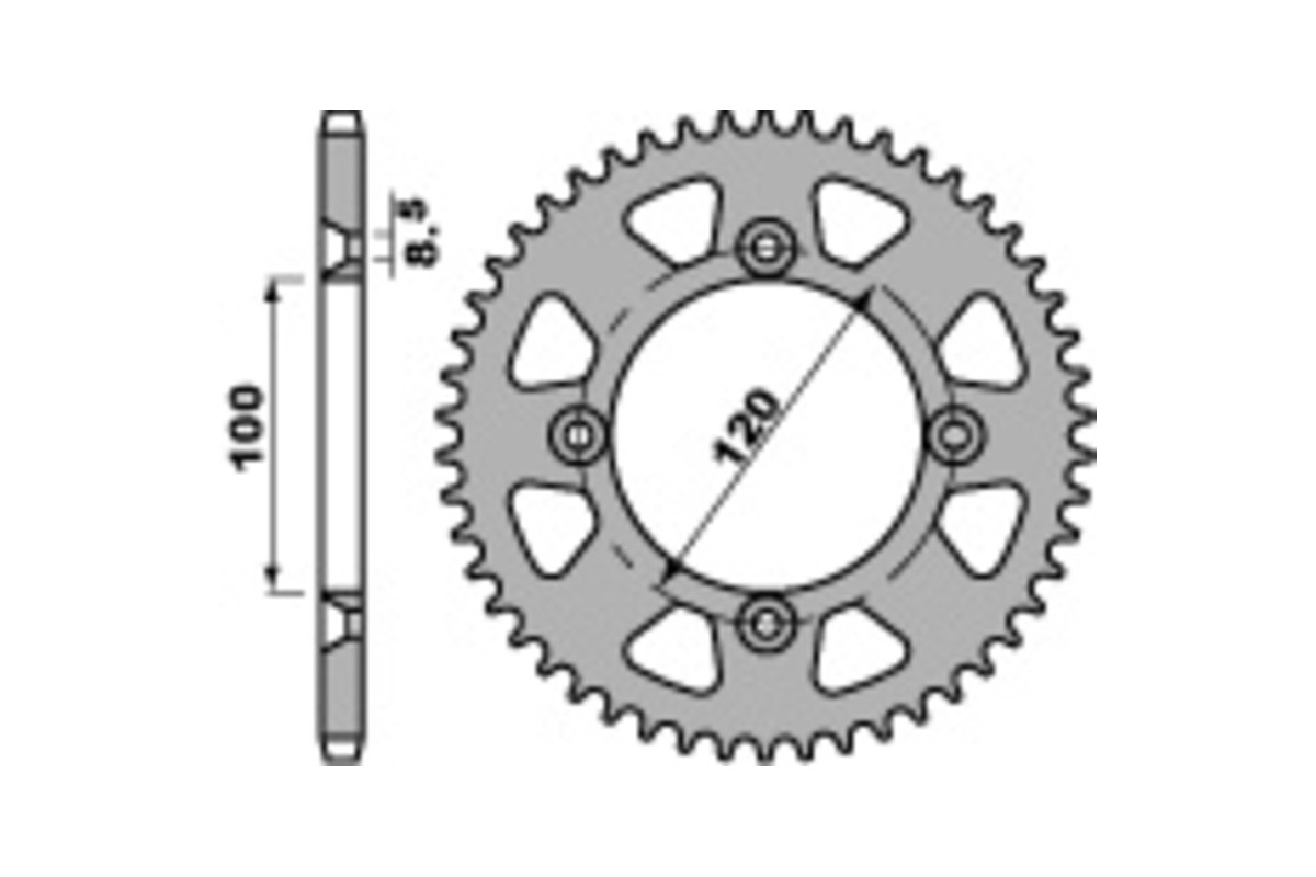 Couronne PBR acier C45 standard 798 - 428