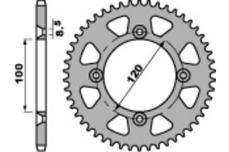 Couronne PBR acier C45 standard 798 - 428