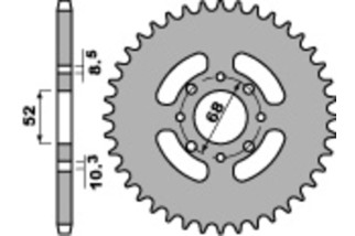 Couronne PBR acier standard 801 - 520
