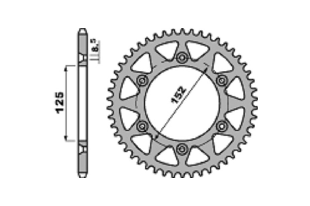 Couronne PBR aluminium ultra-light 4649 - 520