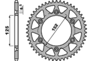 Couronne PBR aluminium ultra-light 4649 - 520