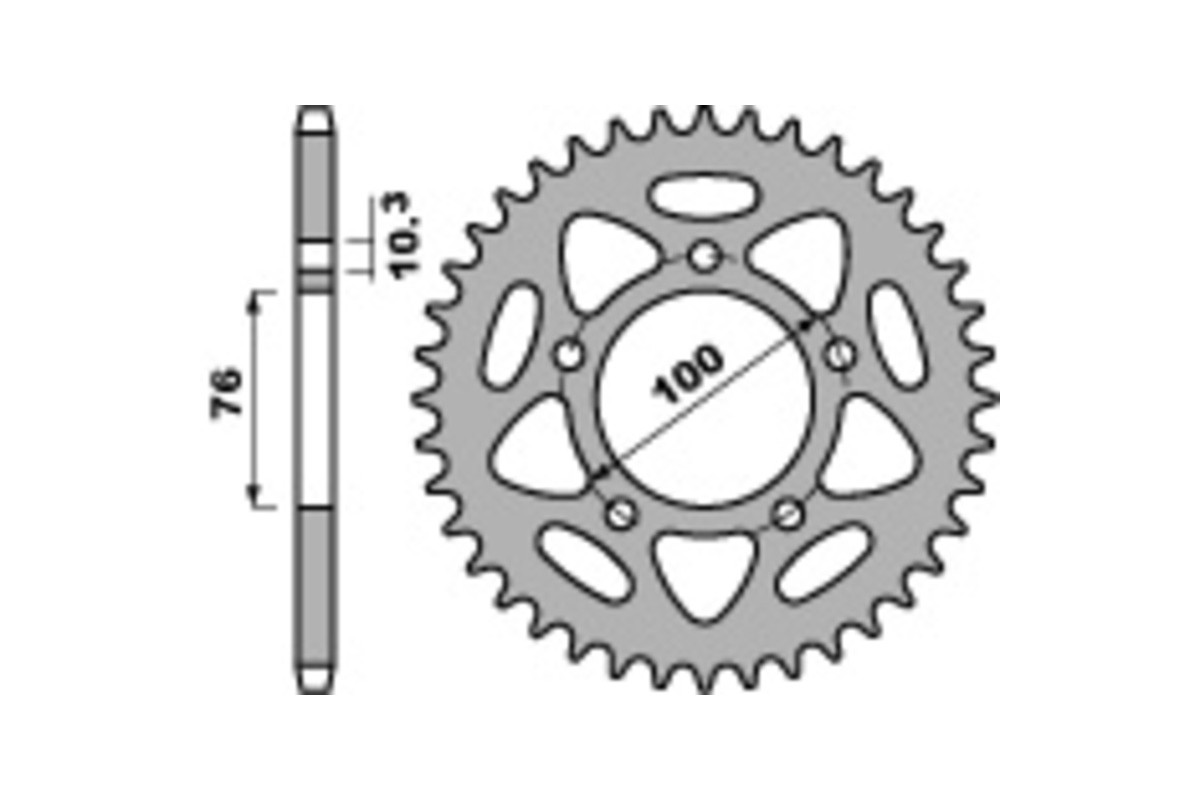 Couronne PBR aluminium Ultra-Light 4456 - 525