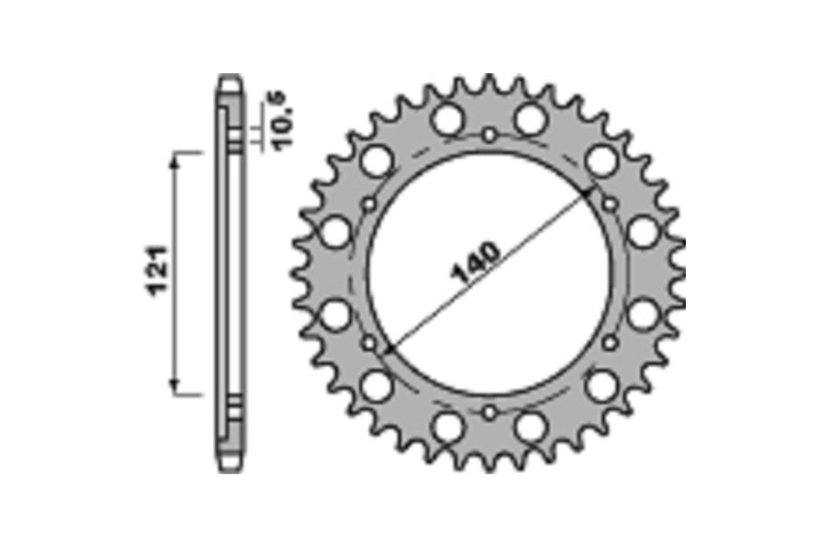 Couronne PBR acier C45 standard 4435 - 530