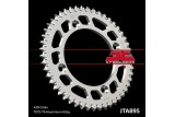 Couronne JT SPROCKETS aluminium ultra-light anti-boue 895 - 428