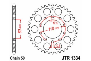 Couronne JT SPROCKETS acier standard 1334 - 530