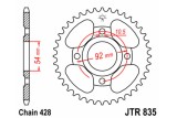 Couronne JT SPROCKETS acier standard 835 - 428