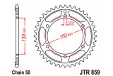 Couronne JT SPROCKETS acier standard 859 - 530