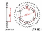 Couronne JT SPROCKETS acier standard 1821 - 525